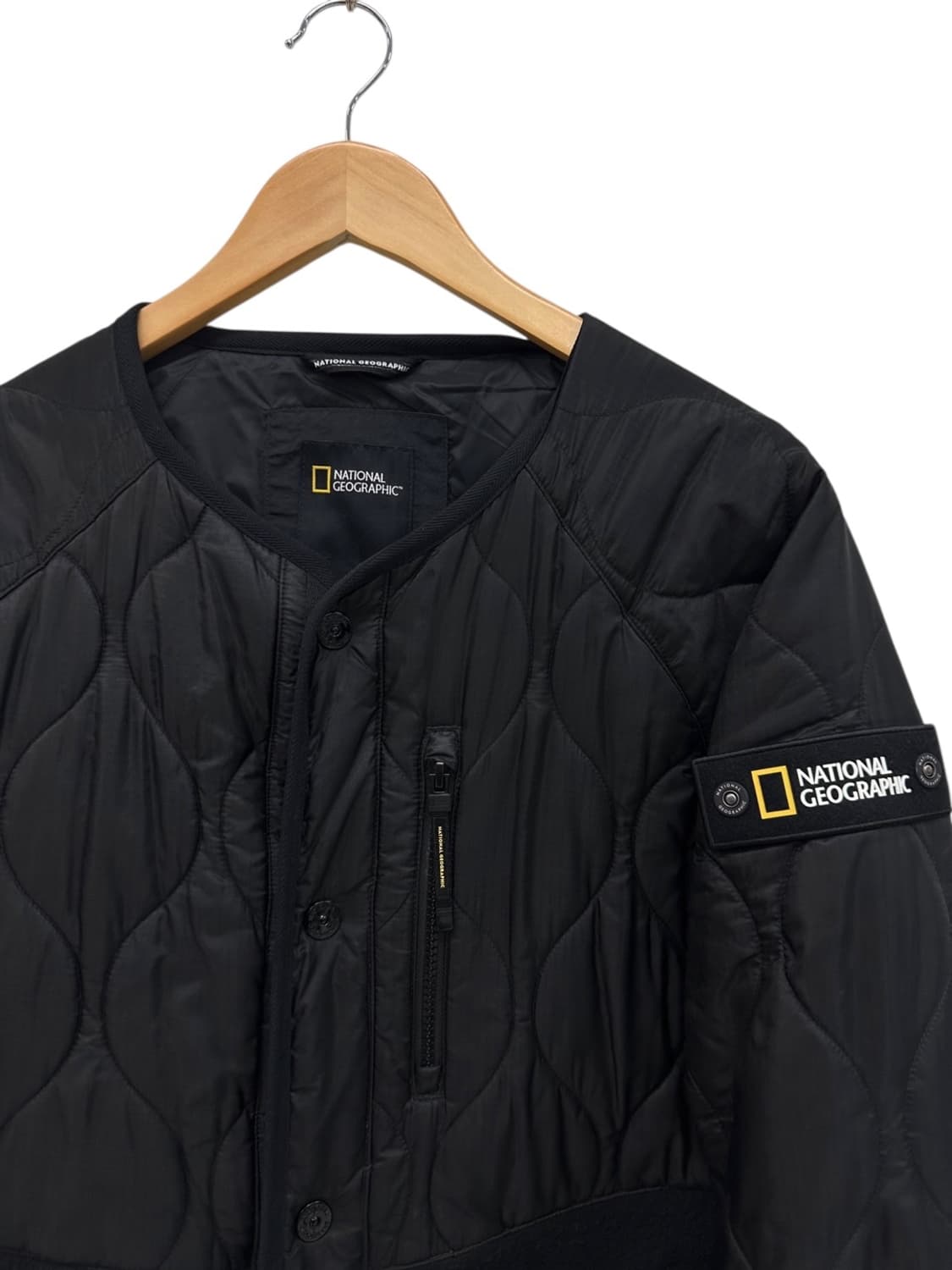 내셔널지오그래픽 퀄팅 플리스 후리스 자켓 블랙 (M) 상품이미지2