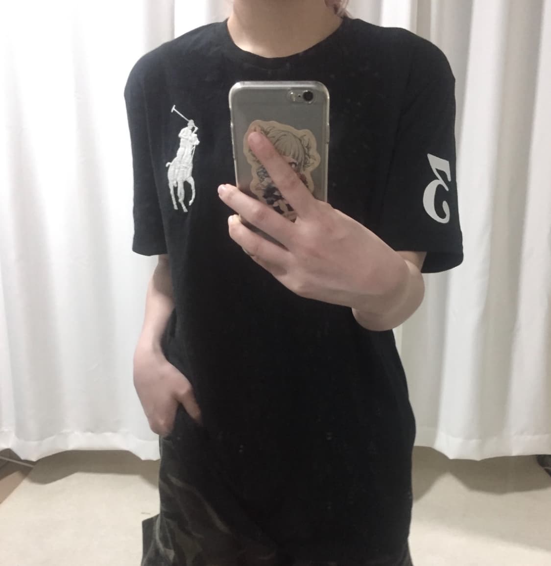 폴로 랄프로렌 블랙 치프키프 빅포니 코튼 면 반팔 티셔츠 상품이미지1