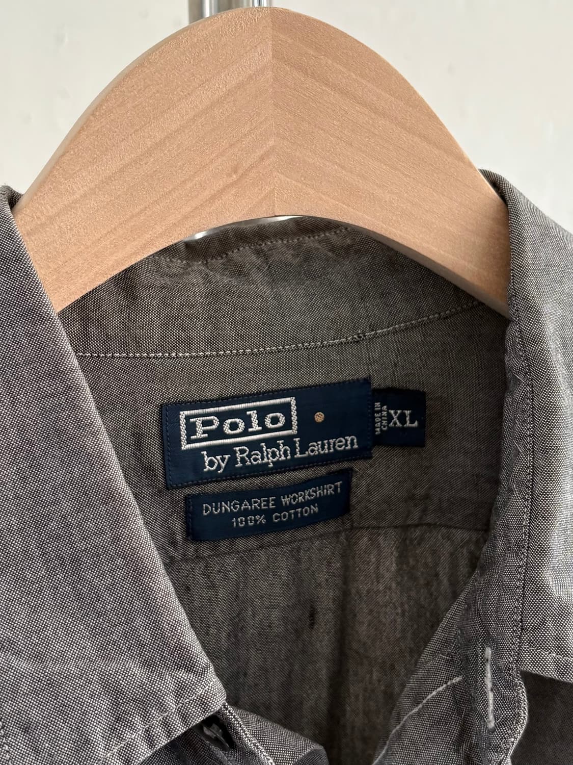 Polo 폴로랄프로렌 00‘s 차콜 던가리 워크 셔츠 상품이미지3