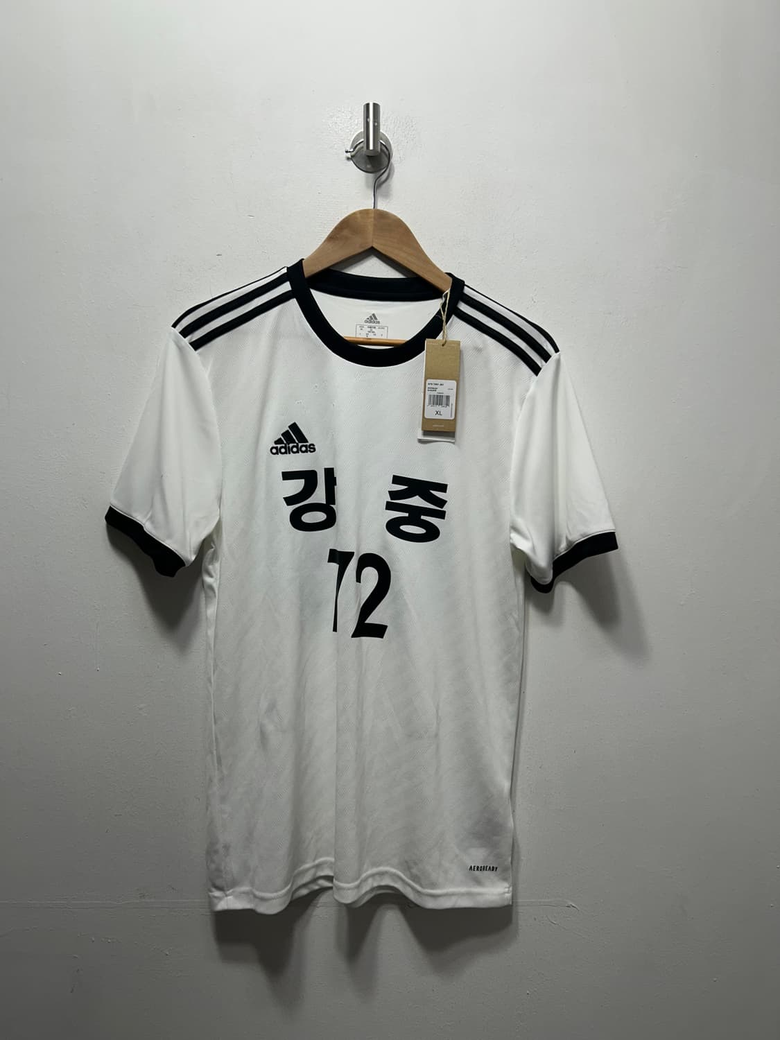 아디다스 라운드 반팔 새상품 로고 XL 상품이미지1