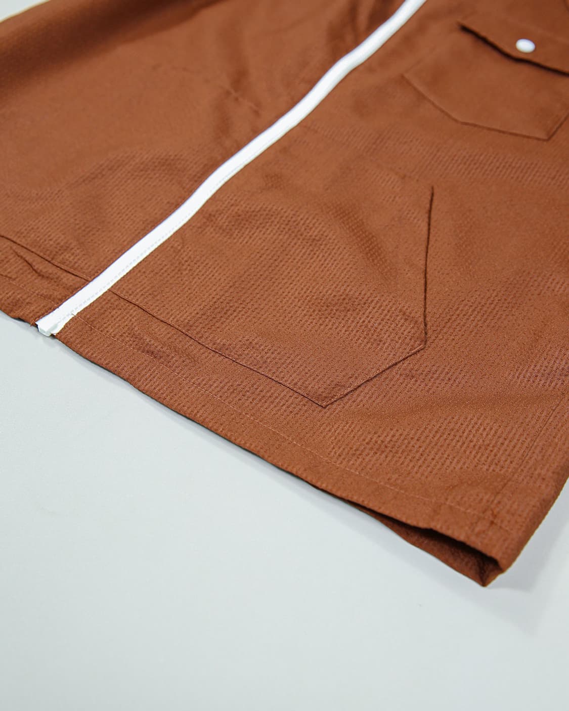 Coen Seersucker Zip Up Hoodie 상품이미지8