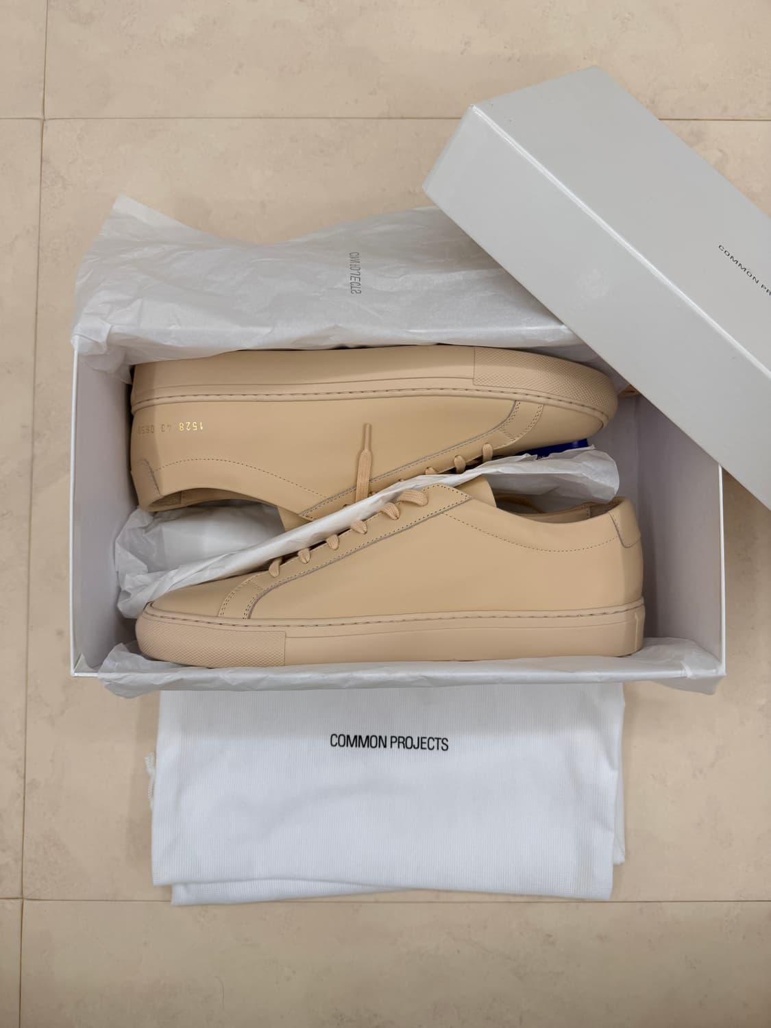 [43] 새상품 커먼프로젝트 아킬레스 로우 베이지 상품이미지1