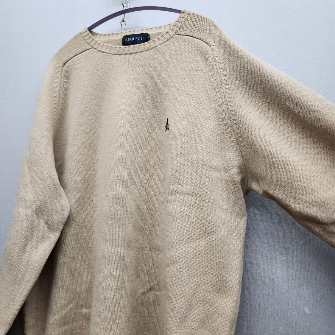 빈폴 로고 베이지 니트 XL 상품이미지2