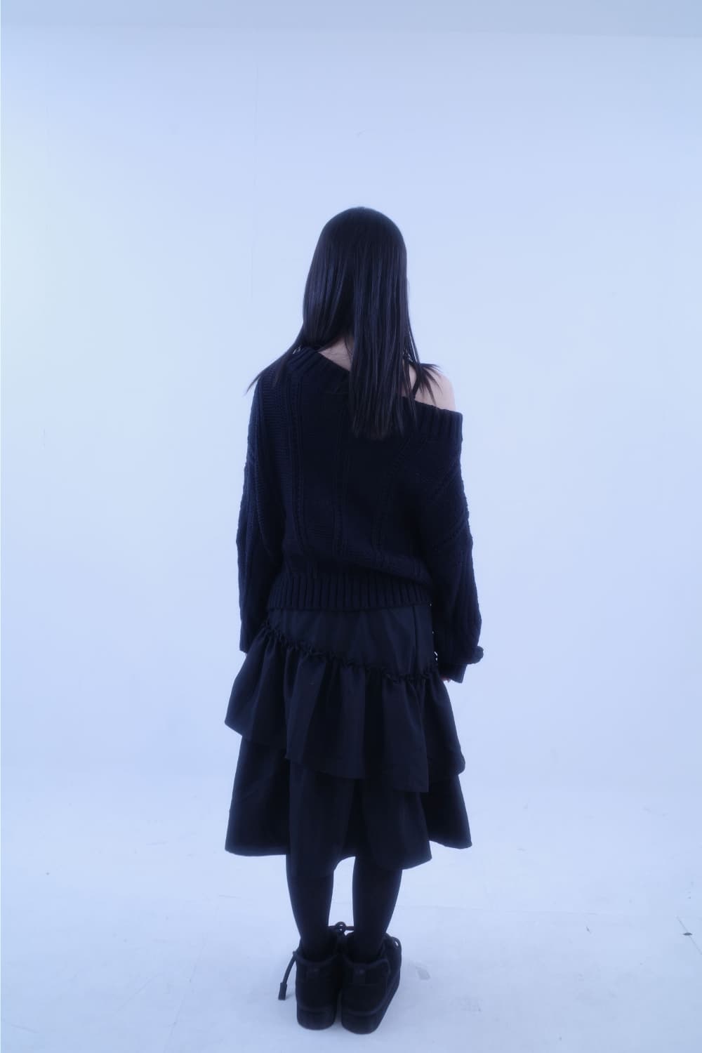 슈미 꽈배기 오프숄더 니트 새상품 상품이미지5