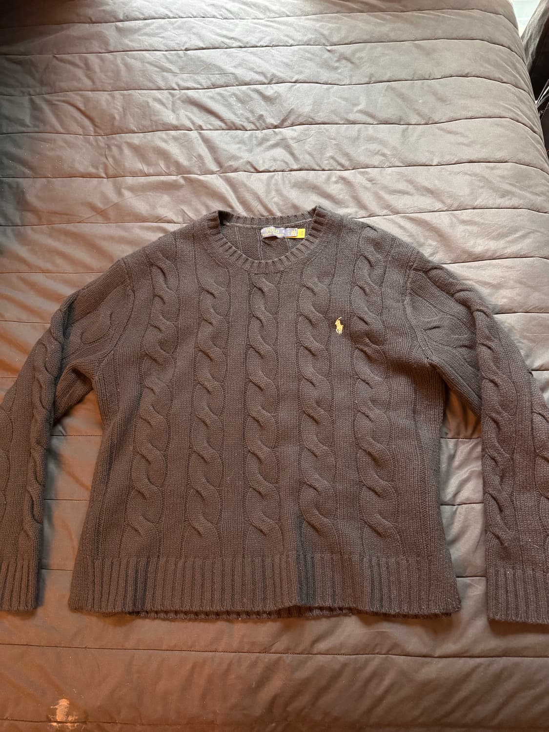 폴로 랄프로렌 울 캐시미어 꽈배기 니트 L 상품이미지1