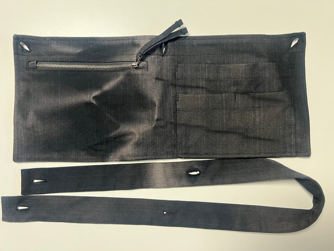 지용킴 JiyongKim 25aw 선블리치 더블니 블랙 XL 사이즈 상품이미지8