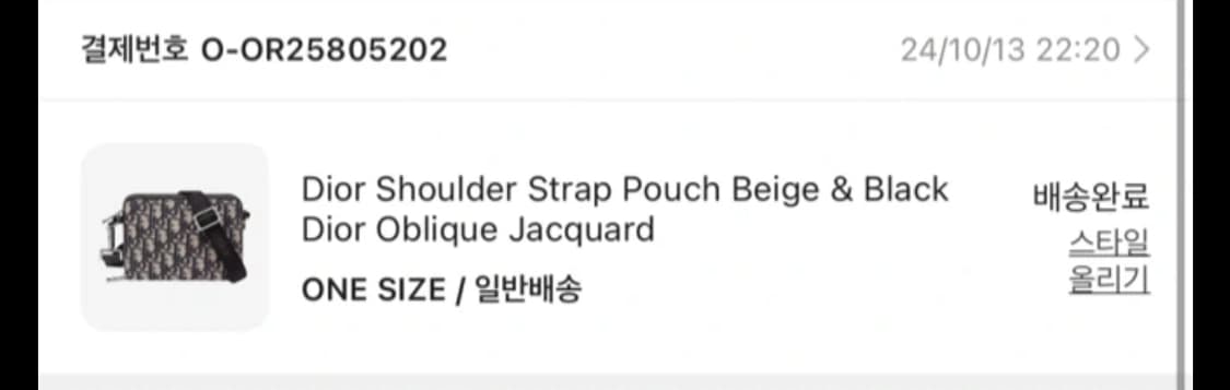 [새상품급]24ss 디올 오블리크 메신저백 상품이미지10