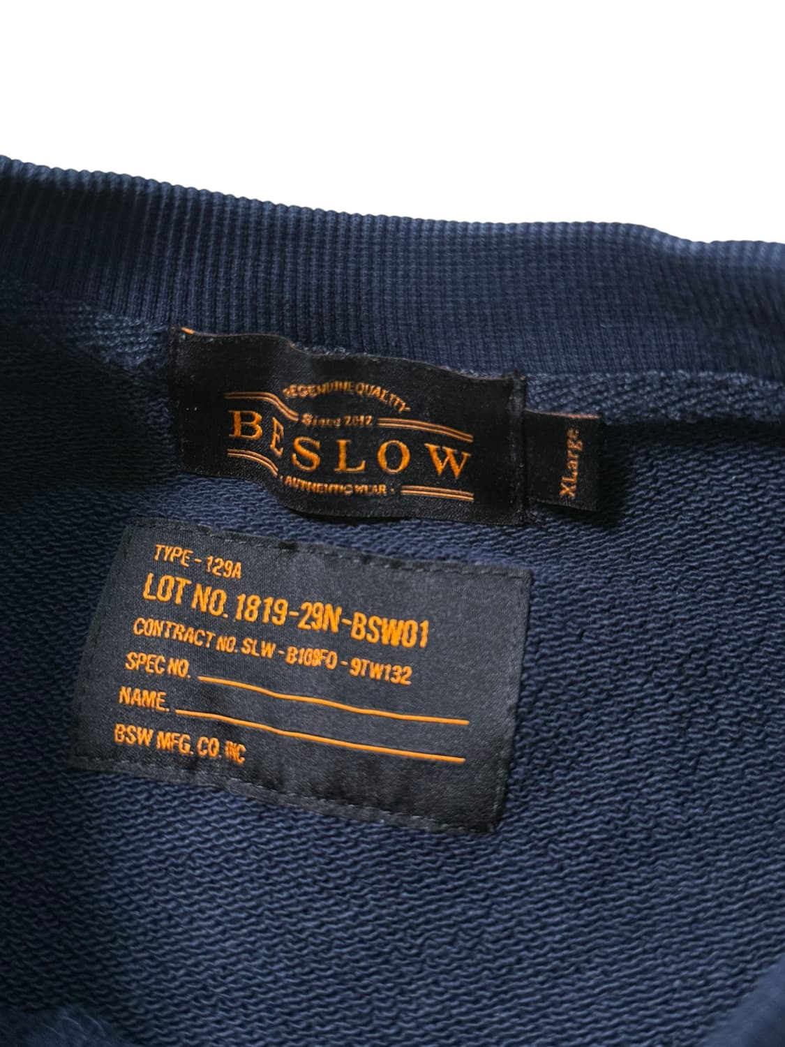 BESLOW 비슬로우 오리지널스 로고 스웻셔츠 상품이미지4