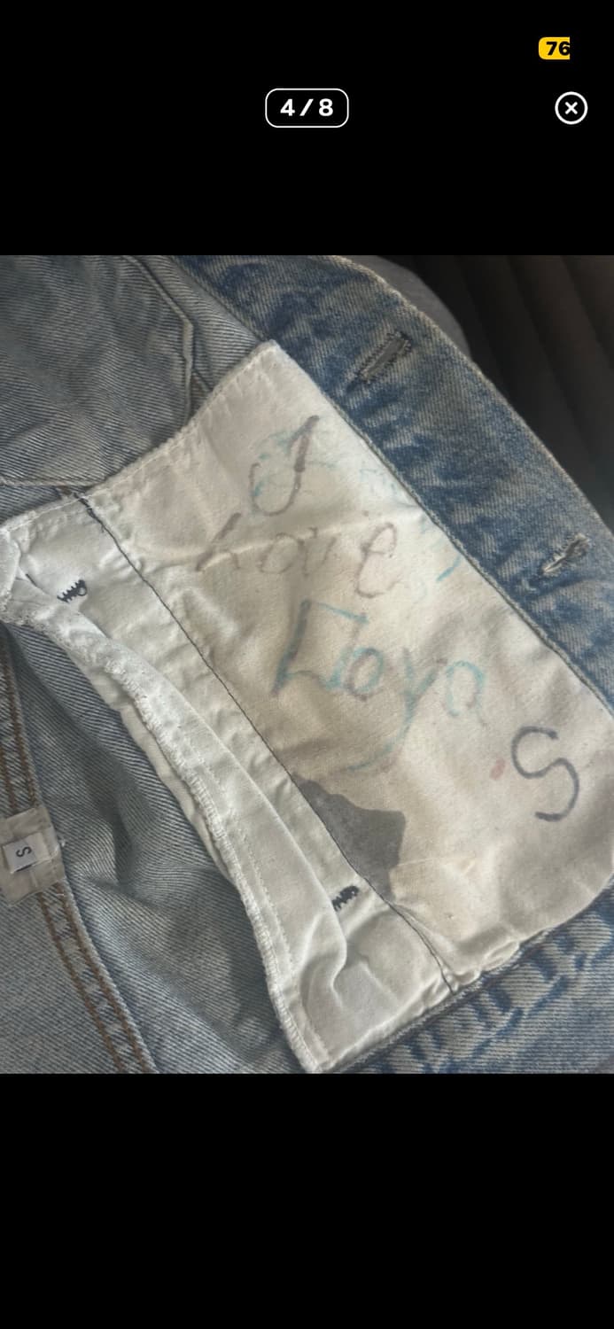1999 martin margiela painted denim 상품이미지3