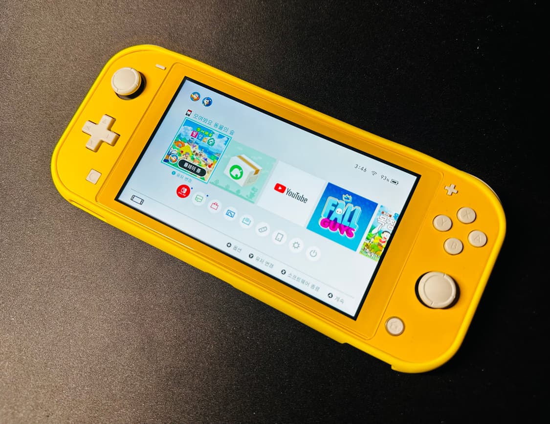 닌텐도 스위치 라이트 옐로우 + 옐로우 케이스, 동숲 파우치 판매 상품이미지9