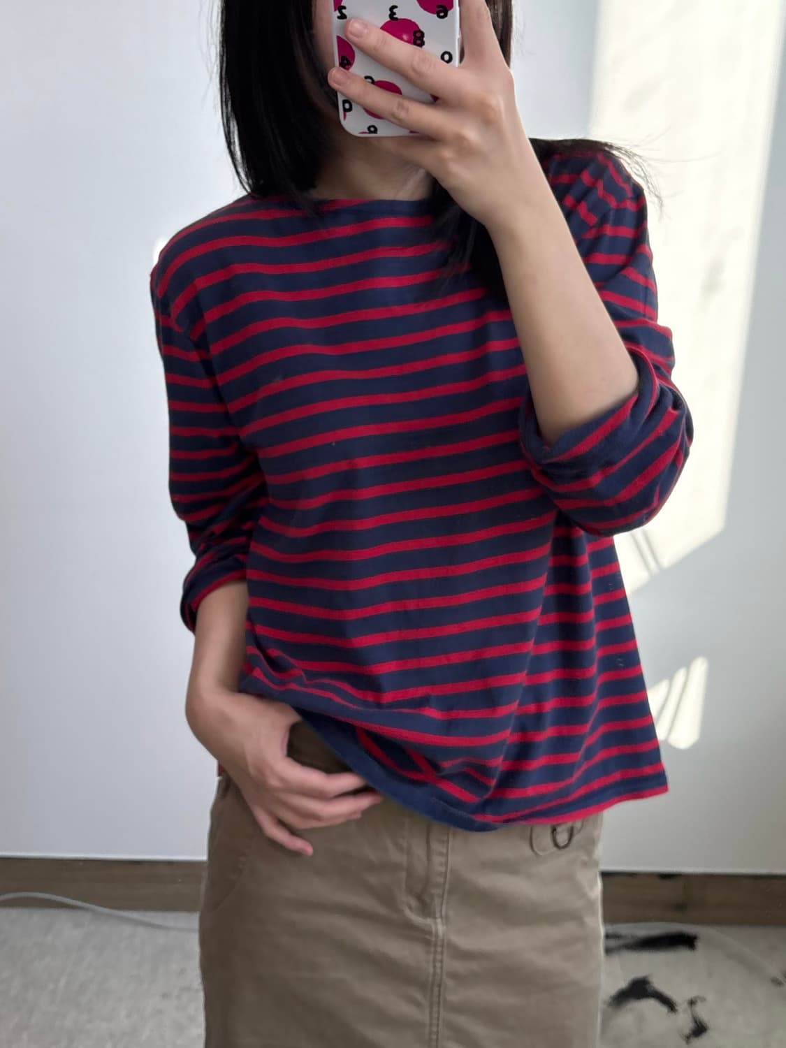 세인트제임스 스트라이프 단가라 티셔츠 상품이미지1