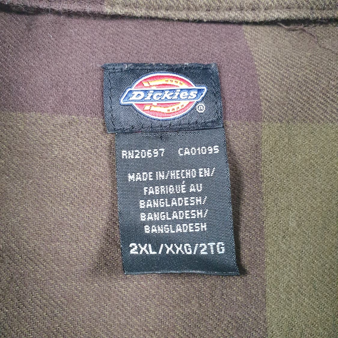 디키즈 체크 플란넬 셔츠 상품이미지2