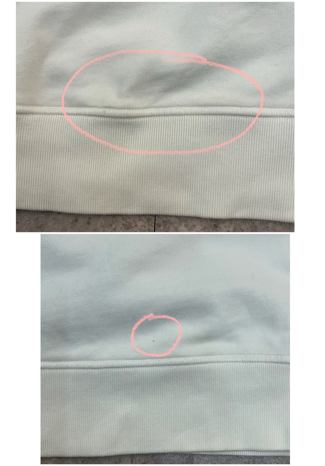 스톤아일랜드 맨투맨 화이트 3XL #csz3594 상품이미지5