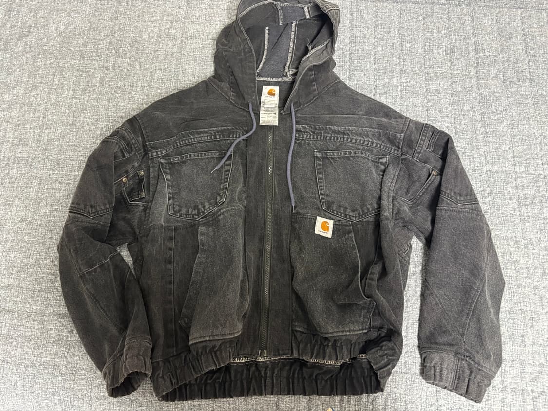 칼하트 데님 후드 집업 자켓 상품이미지2