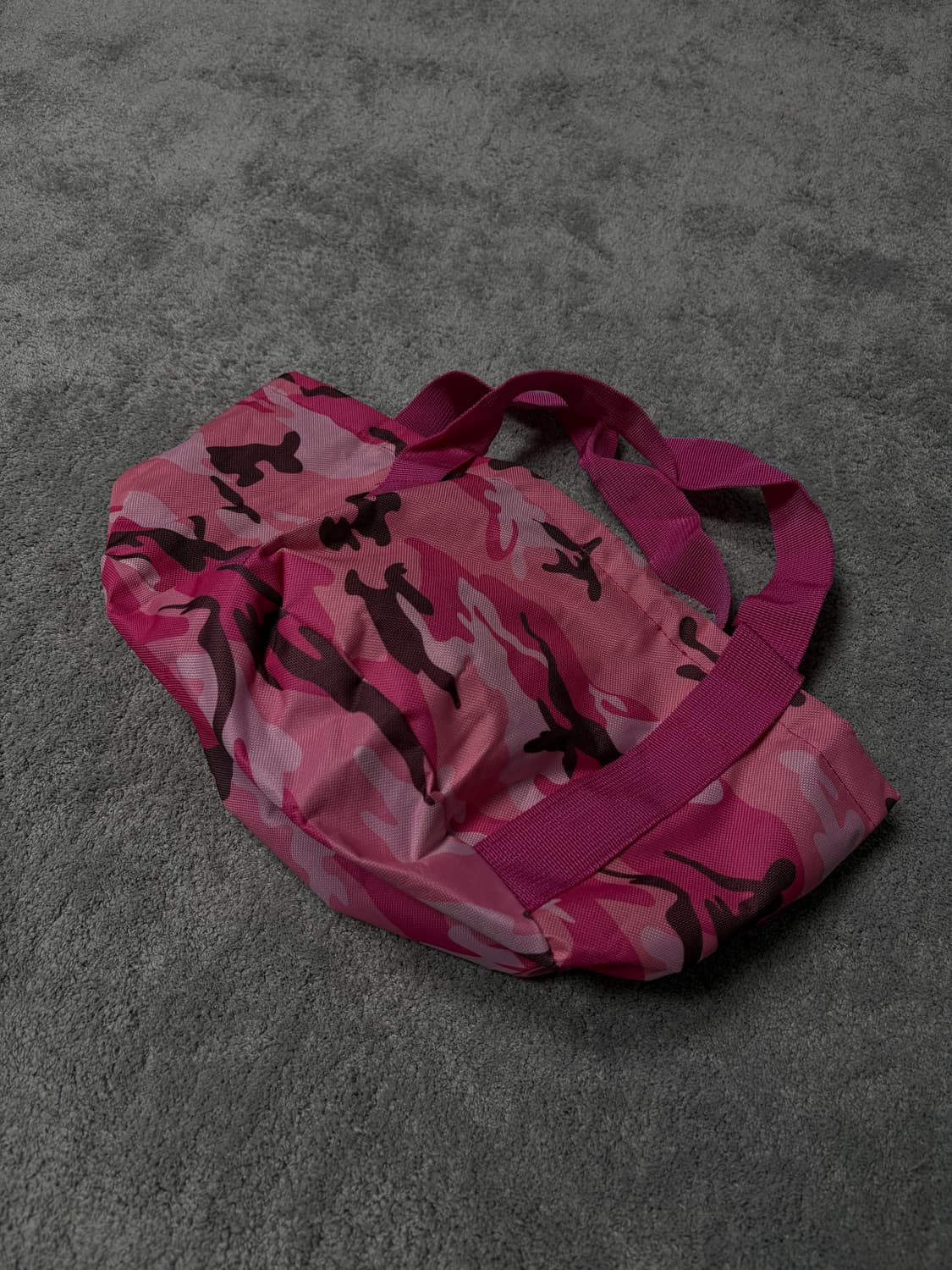 Vintage punk gyaru camo pink tote bag 상품이미지2