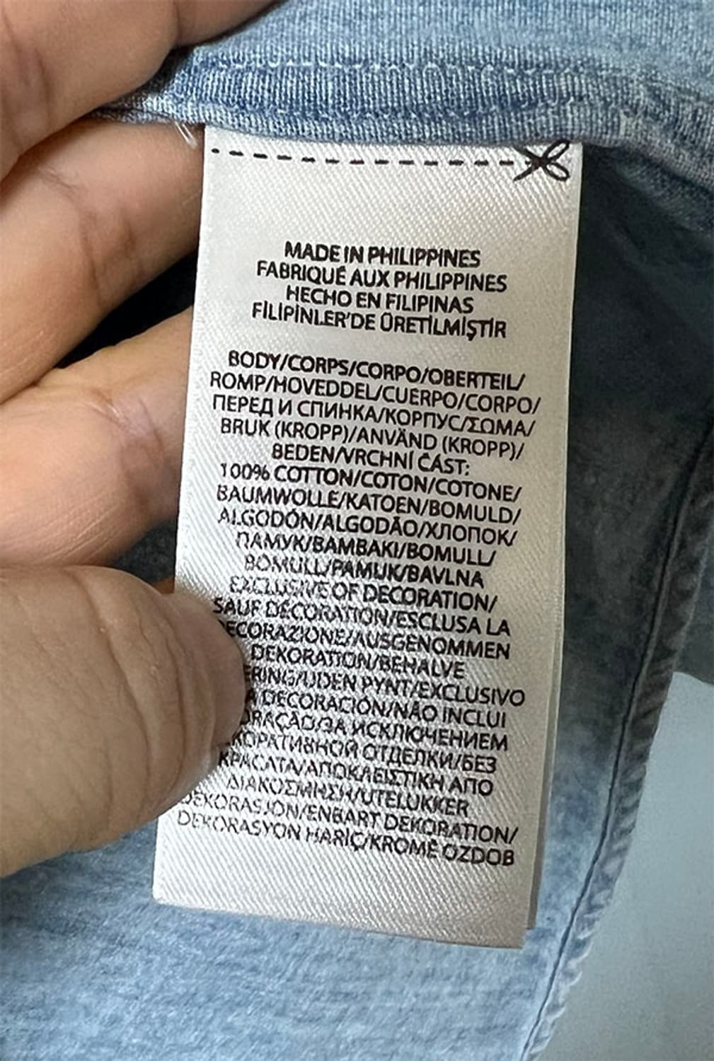  POLO 폴로 남자 샴브레이셔츠 데님 춘추 슬림핏 M 95 상품이미지5