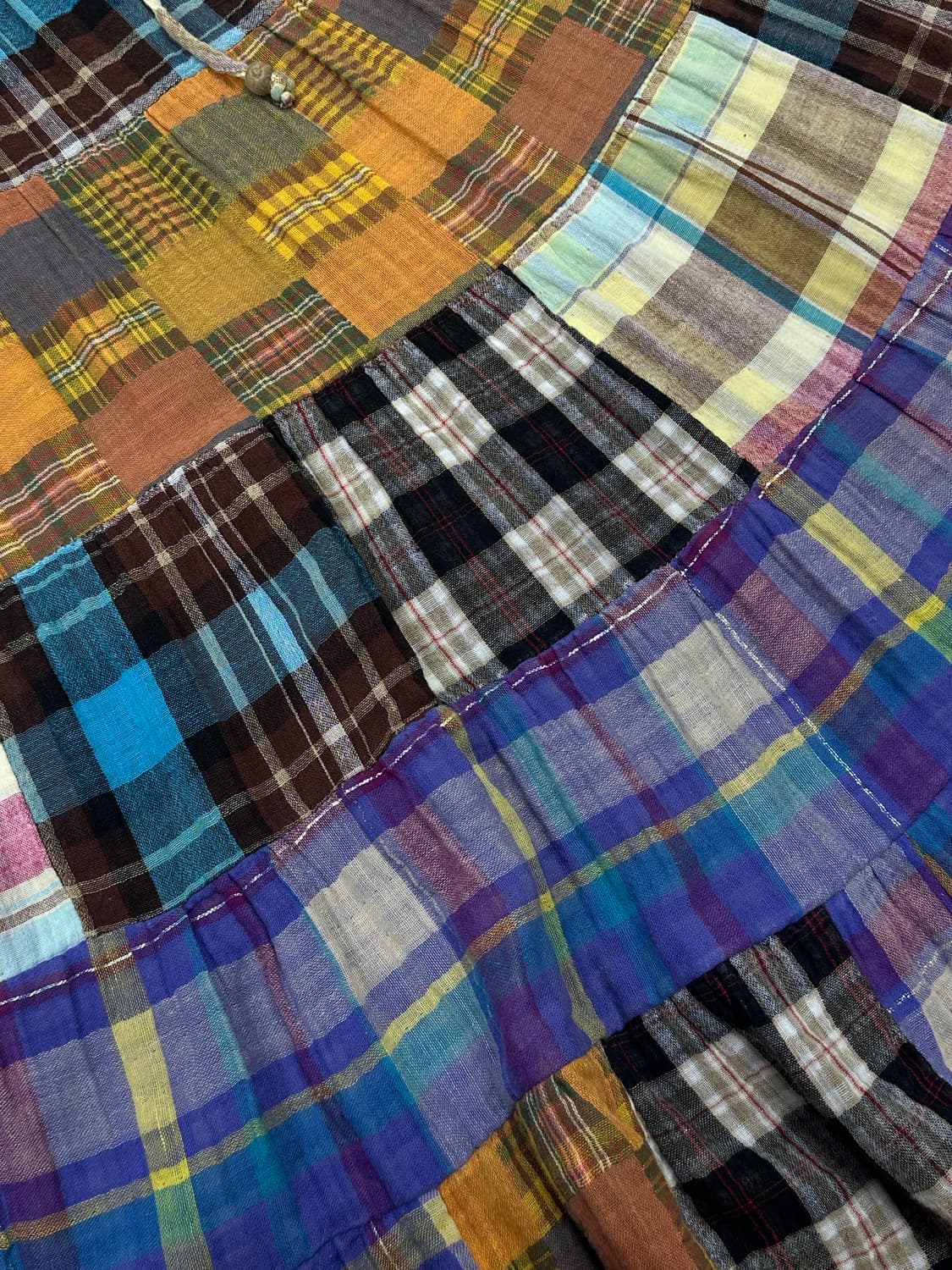 일본빈티지 패치 조각패치 리얼패치 2way 스커트 원피스 상품이미지6