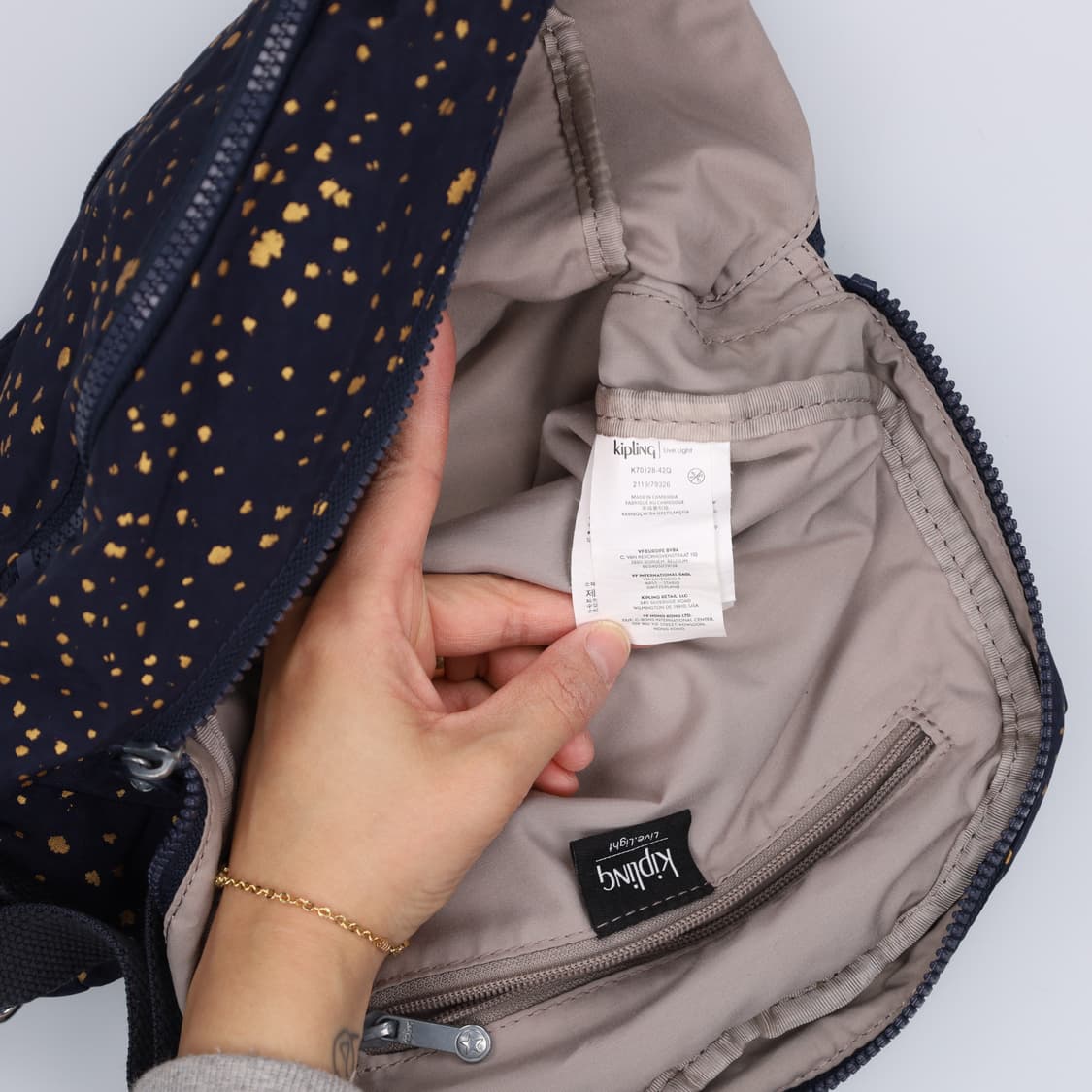 F 키플링 네이비 백팩 0408H1 상품이미지4