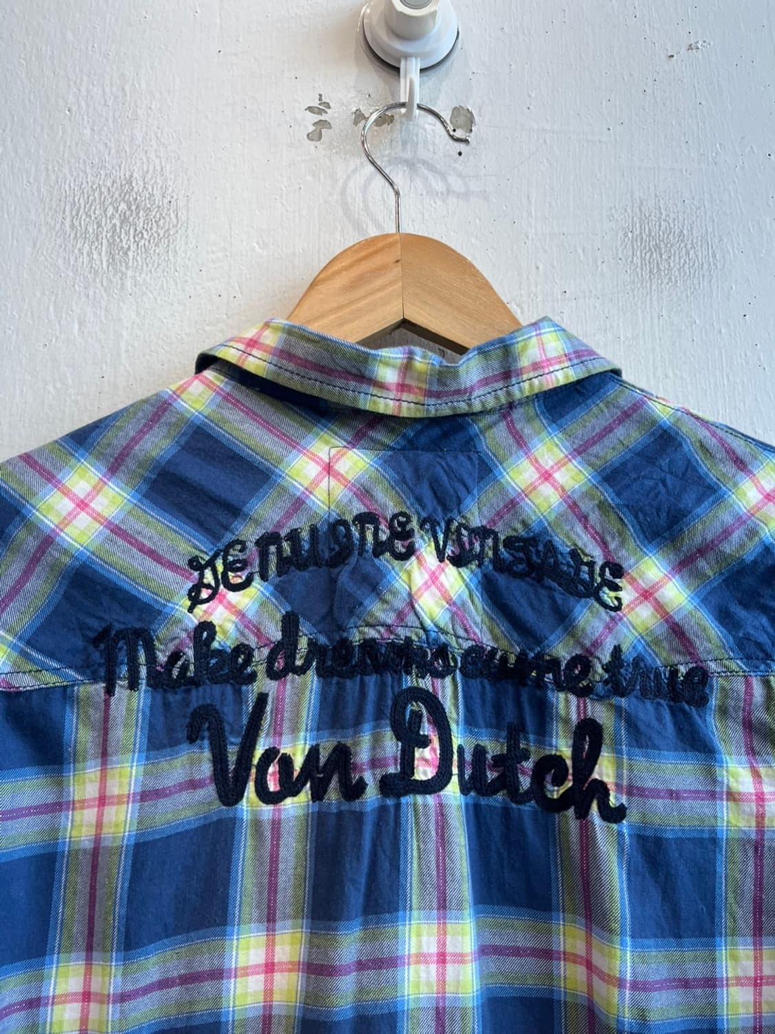 본더치 오픈카라 스터드 체크 반팔 셔츠 상품이미지7