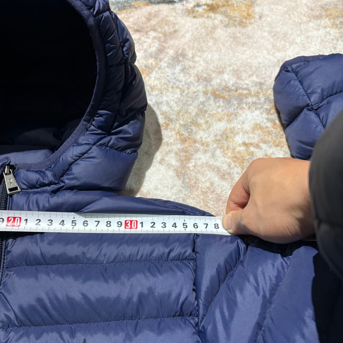 폴로 빈티지 네이비 경량후드패딩 상품이미지9