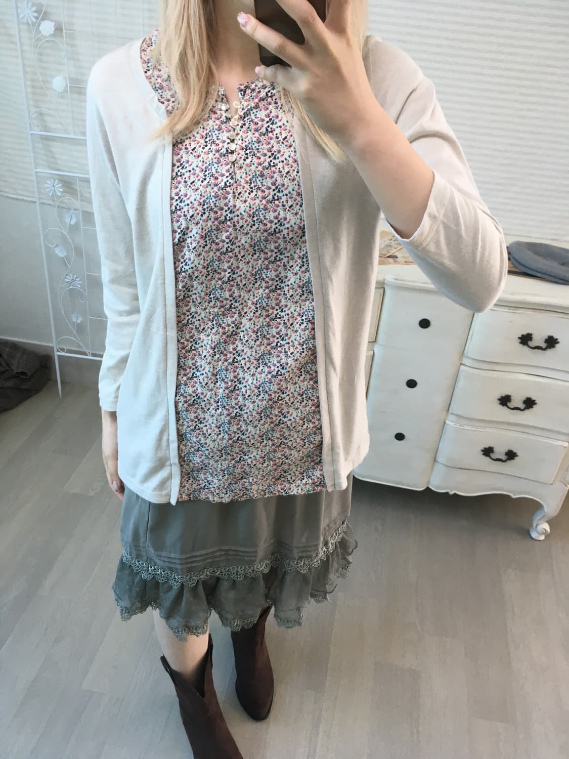 jpn vintage 하구미 플라워 티셔츠 상품이미지1