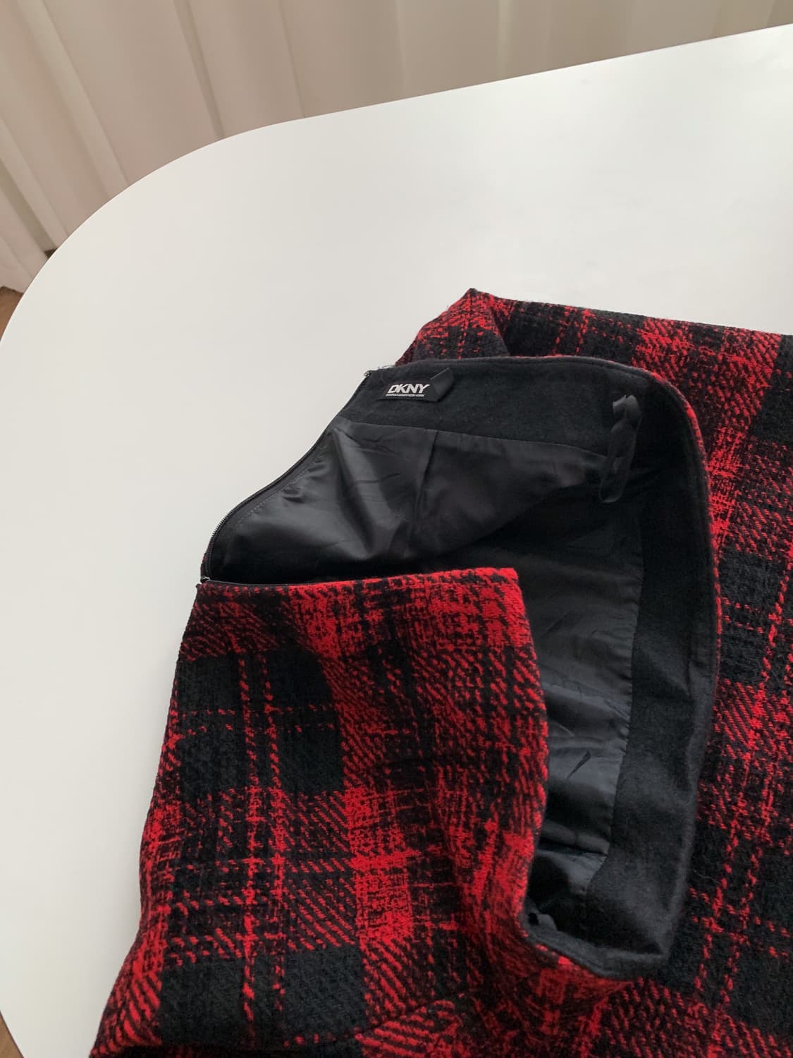 DKNY 레드 체크 셋업 90/28inch  상품이미지10