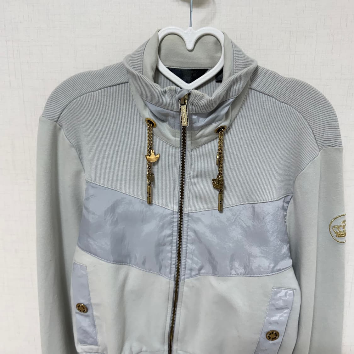 아디다스 미시엘리엇 콜라보 한정판 져지 민트 그레이 그레이 골드 왕관 상품이미지2