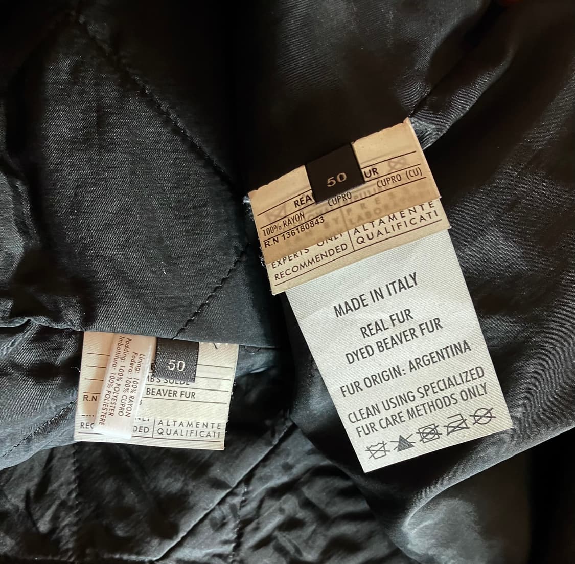 페라가모 비버 퍼 가죽자켓 상품이미지7