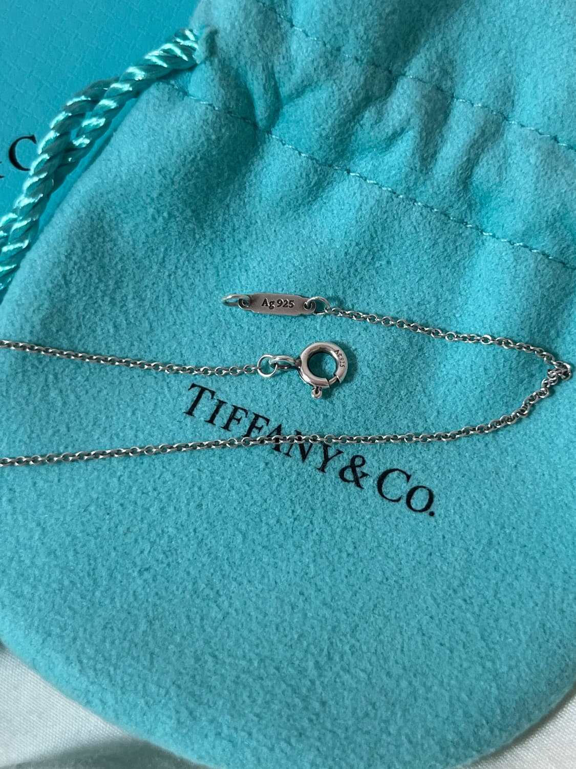 티파니앤코 리턴투 더블하트 미니 민트 목걸이 상품이미지5
