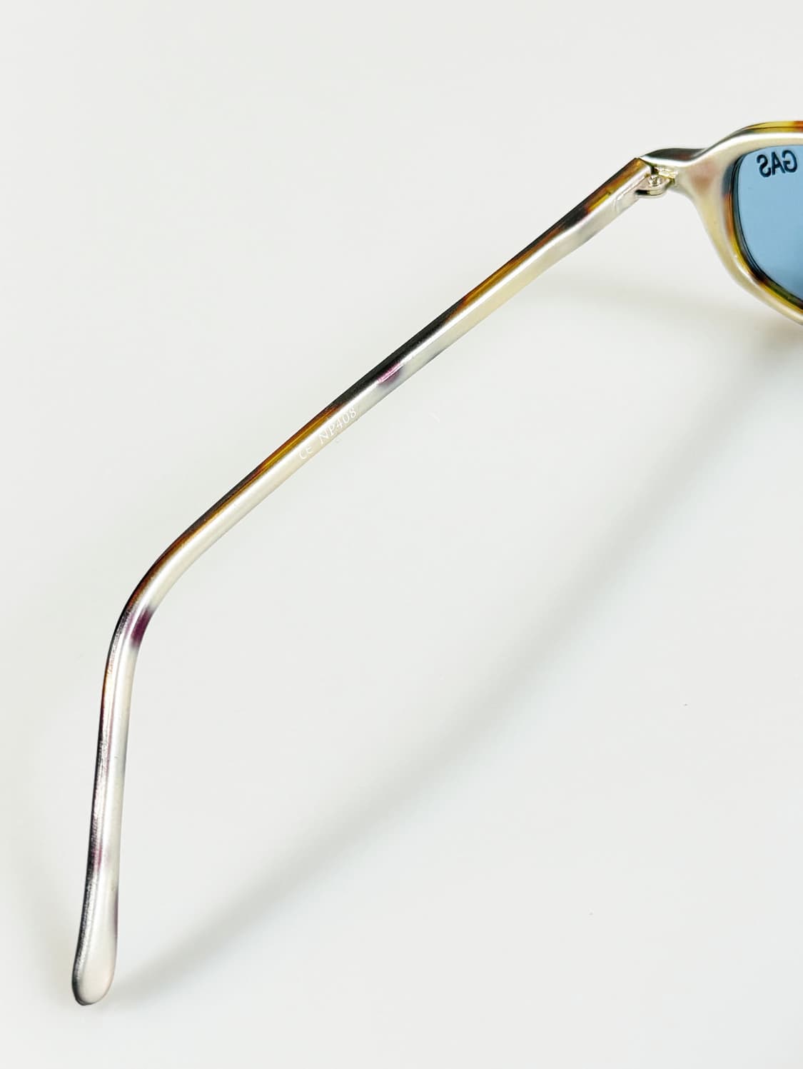 90s FIRE GAS 토터스쉘 뿔테 스퀘어 틴트 빈티지 선글라스 상품이미지7