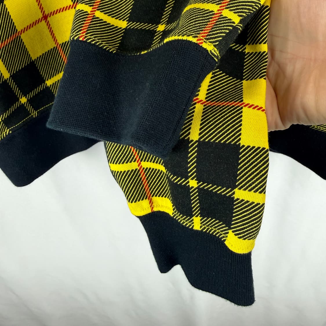 (S) 나이키 우먼스 체크 패턴 맨투맨 상품이미지4