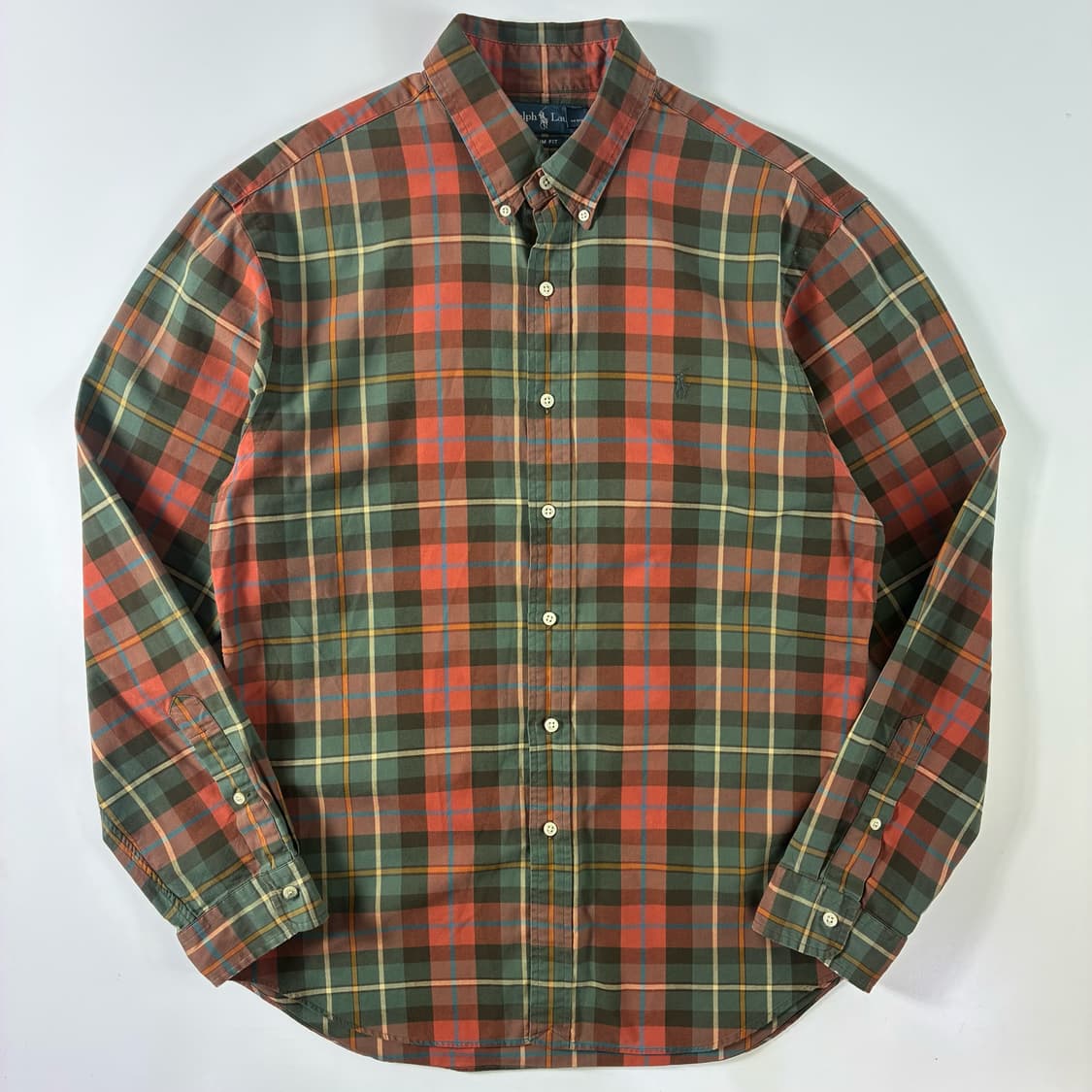 Polo  폴로 랄프로렌 자수 코튼 타탄체크 셔츠  상품이미지1