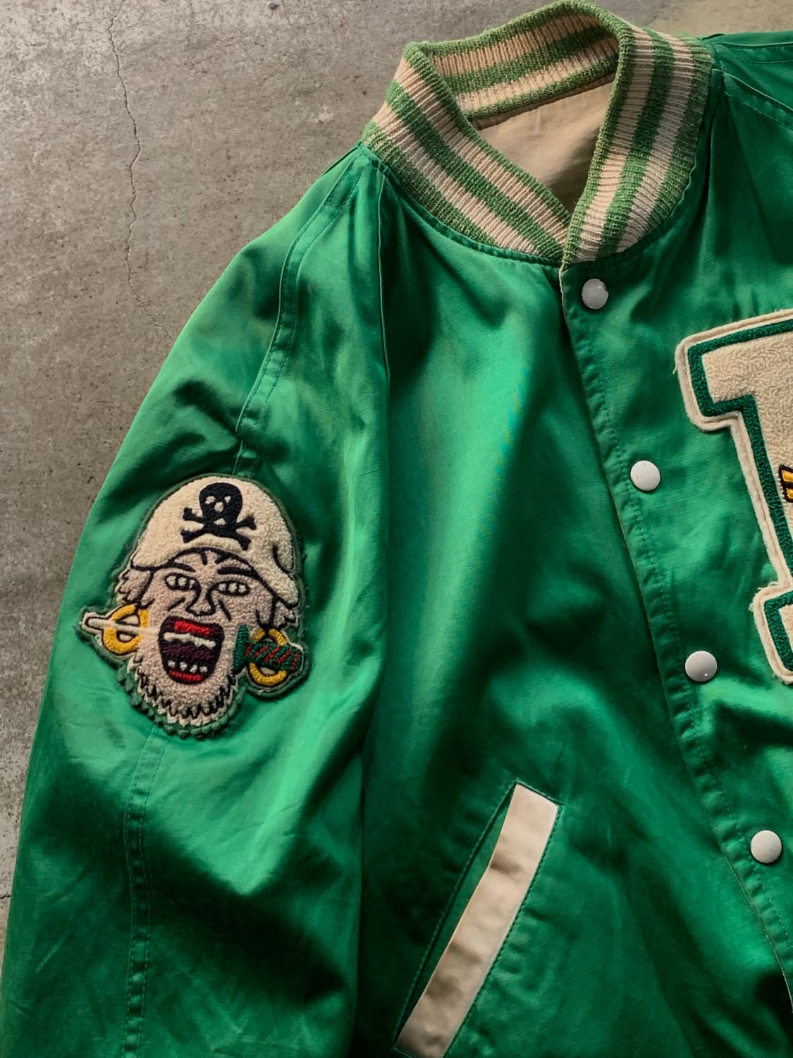 50s GAMEMASTER 레이온 코튼 리버시블 바시티 자켓 상품이미지2