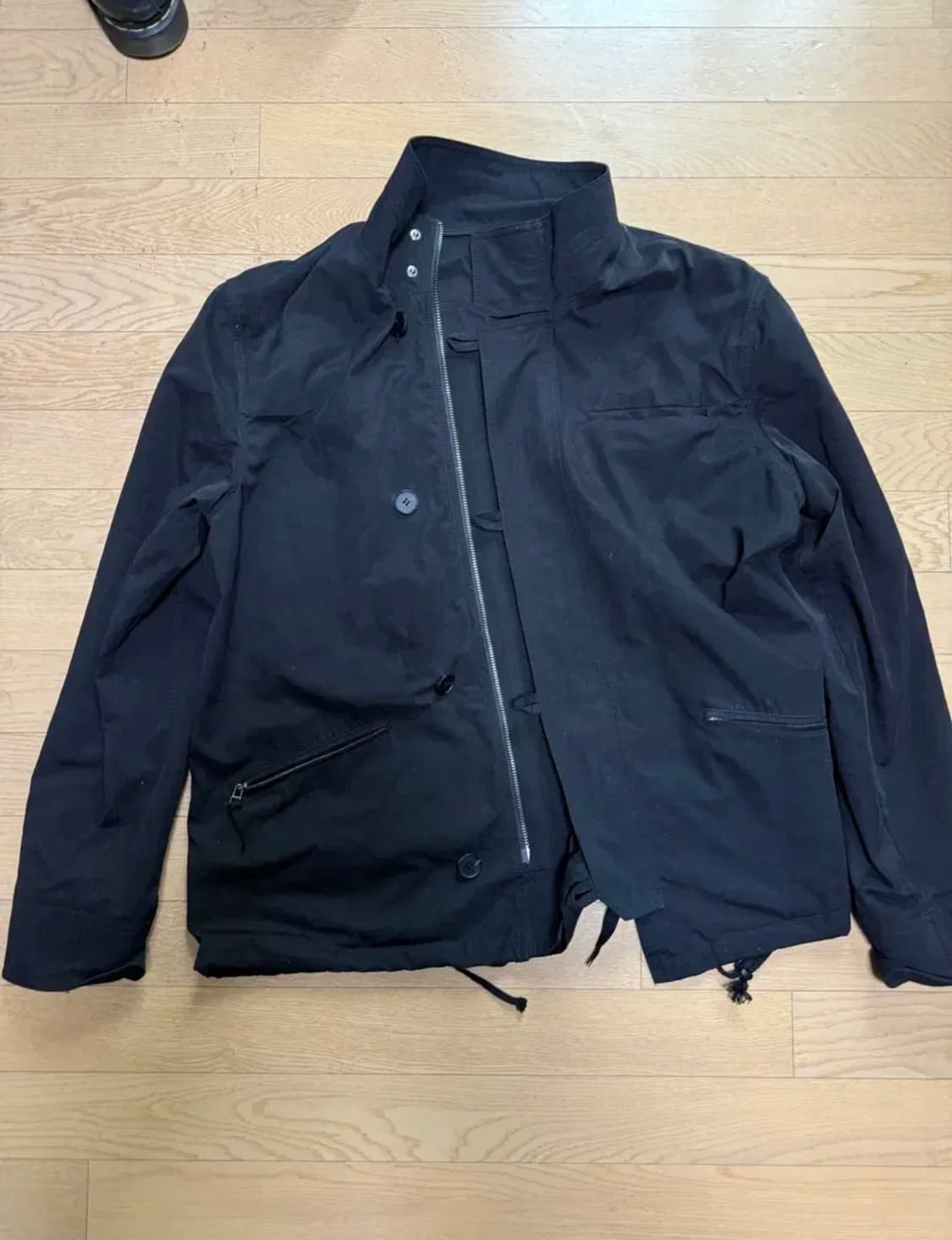 해칭룸 레귤러 파카 블랙 4사이즈 상품이미지2