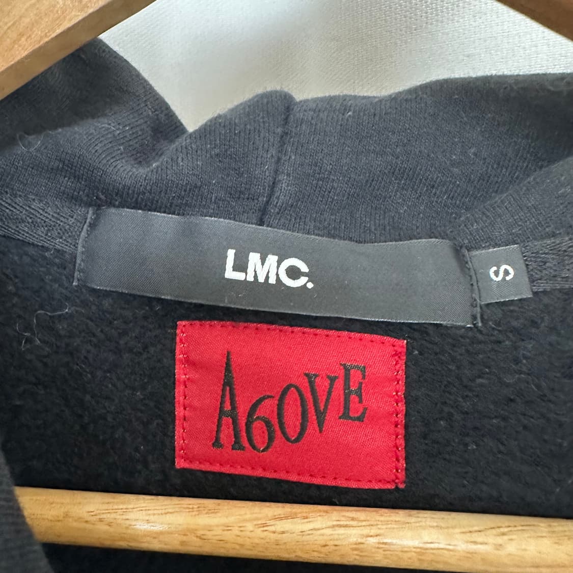   LMC 엘엠씨 X A60VE 남자 면 후드집업 기모 검정 S 상품이미지8