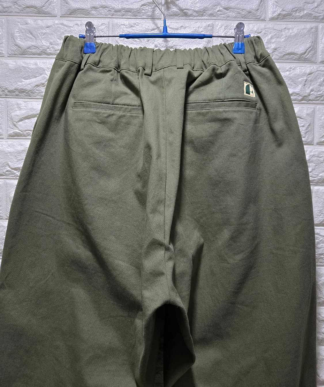 새상품/ 헌터퐝 라삭 오버핏 벌룬핏 카키 코튼팬츠 F 상품이미지6