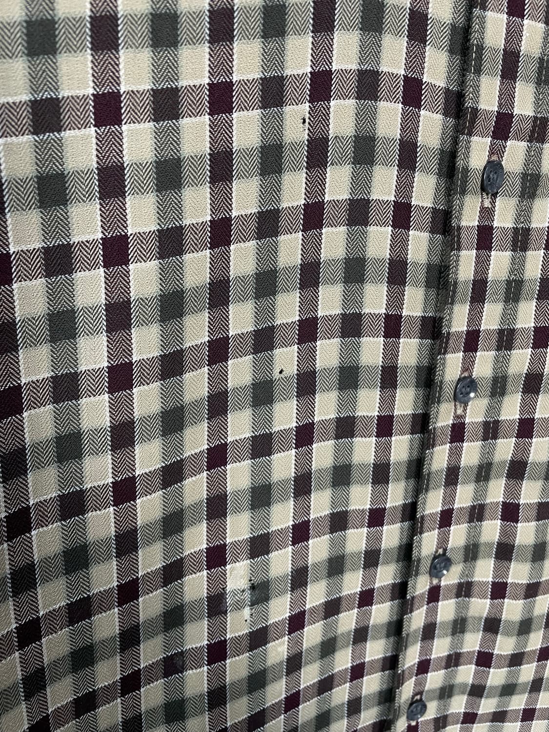 입생로랑 브라운 체크 셔츠 H958 상품이미지5