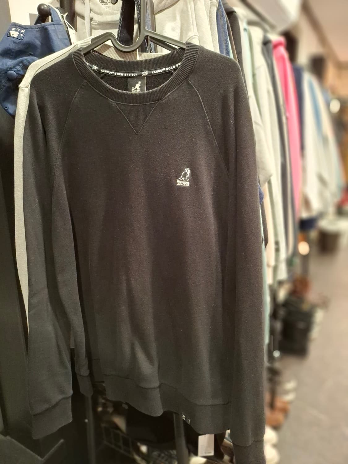 (마지막특가) 캉골 맨투맨 블랙 L 상품이미지1