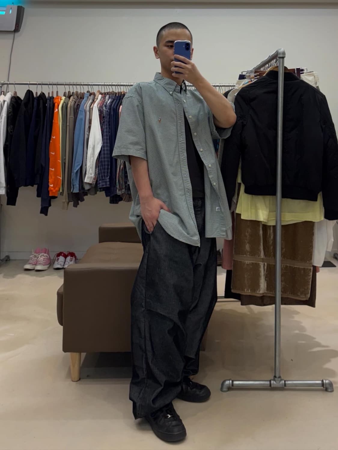 폴로 체크 반팔 셔츠 상품이미지9