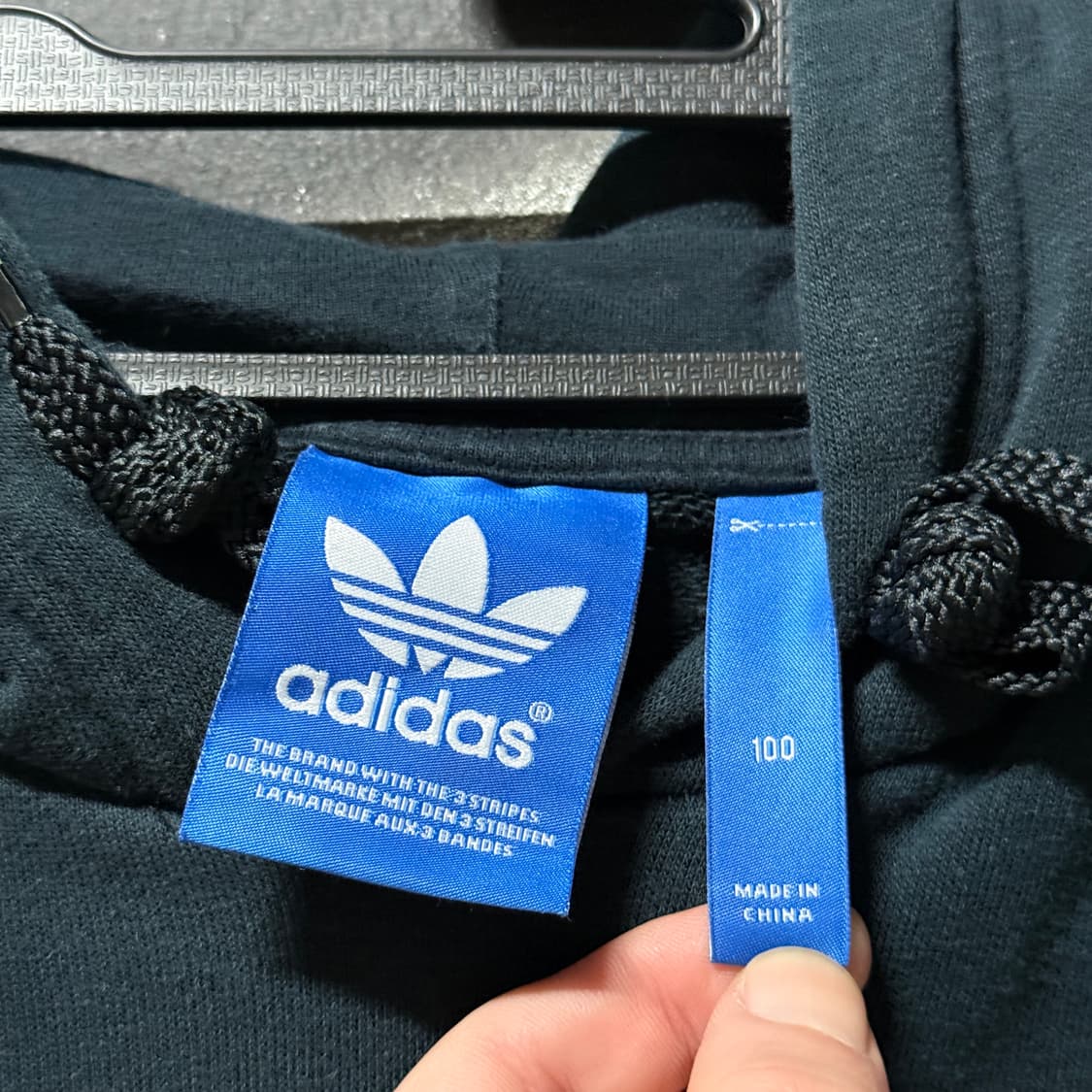 아디다스 파이어버드 카모 디테일 배색 후드 티셔츠 상품이미지5