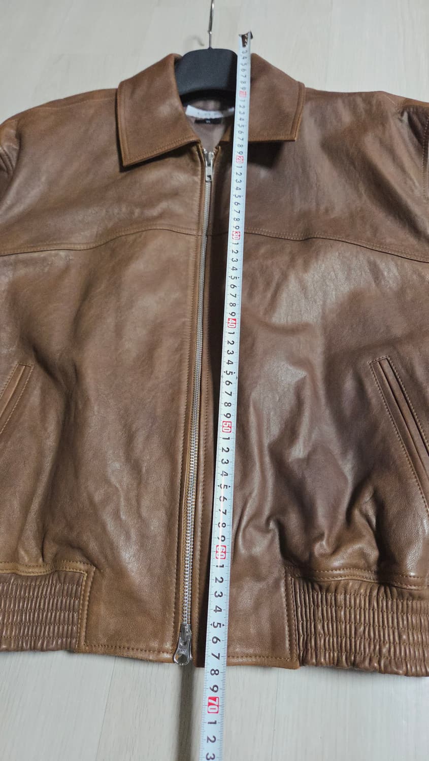 (착샷) 로파이 오버핏 스모킹 블루종 램 레더 자켓 상품이미지7