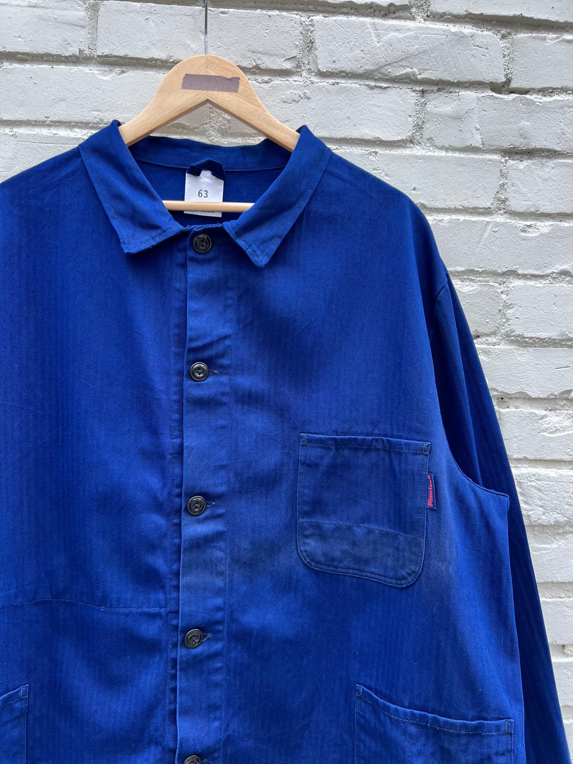 (DEADSTOCK)(BIGSIZE)OLD 헤링본트윌코튼 프렌치워크자켓 상품이미지6