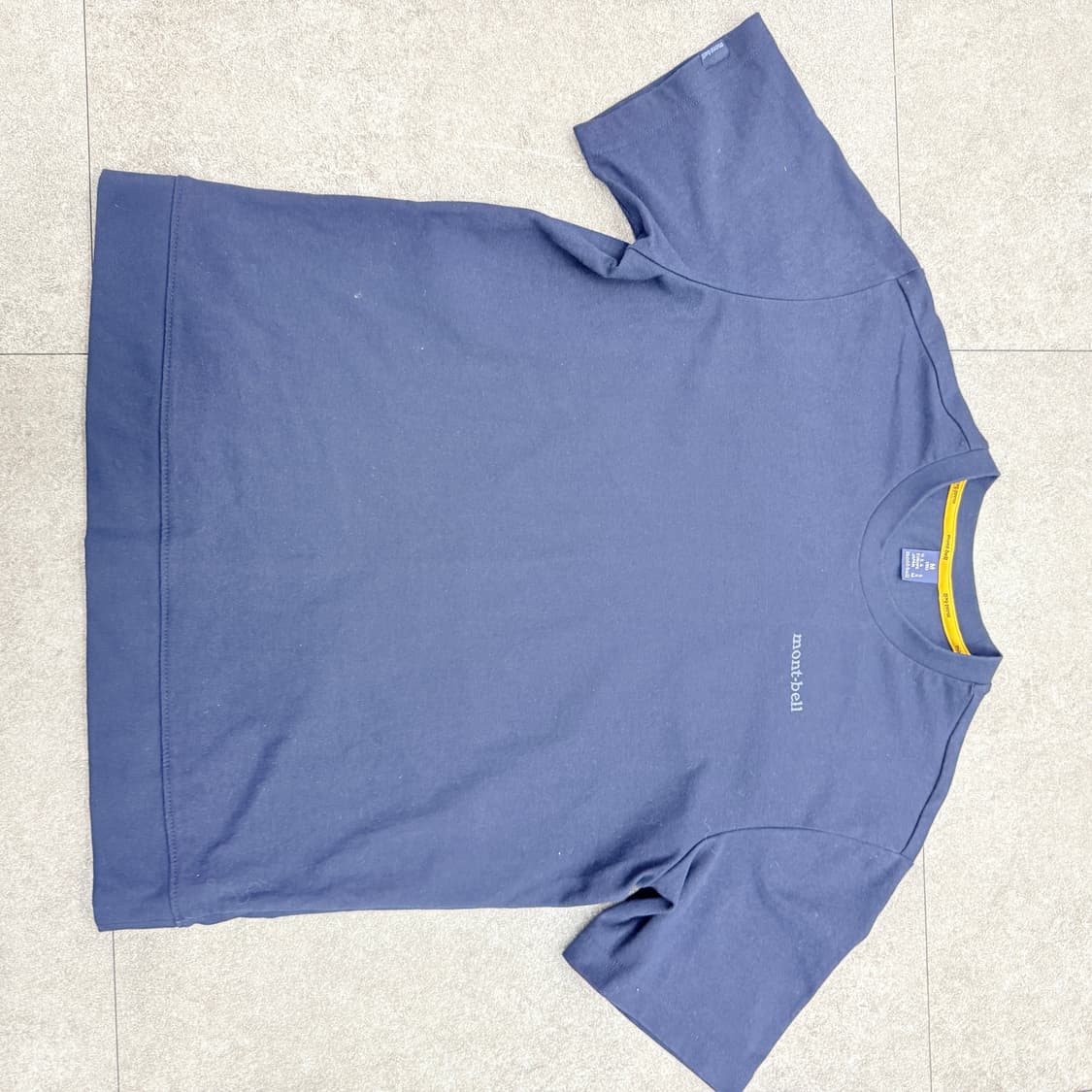 몽벨 반팔 티셔츠(네이비) 백프린팅 기능성 티셔츠 상품이미지3