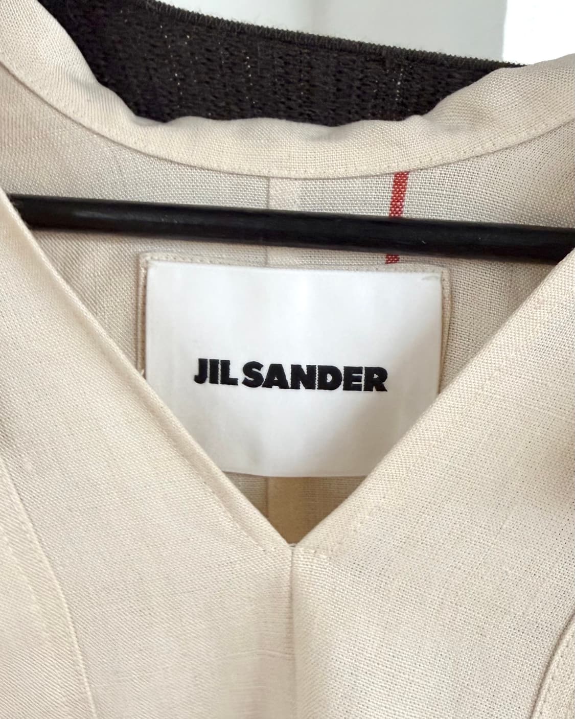 질 샌더 베이지 리넨 스트링 셔츠 상품이미지7