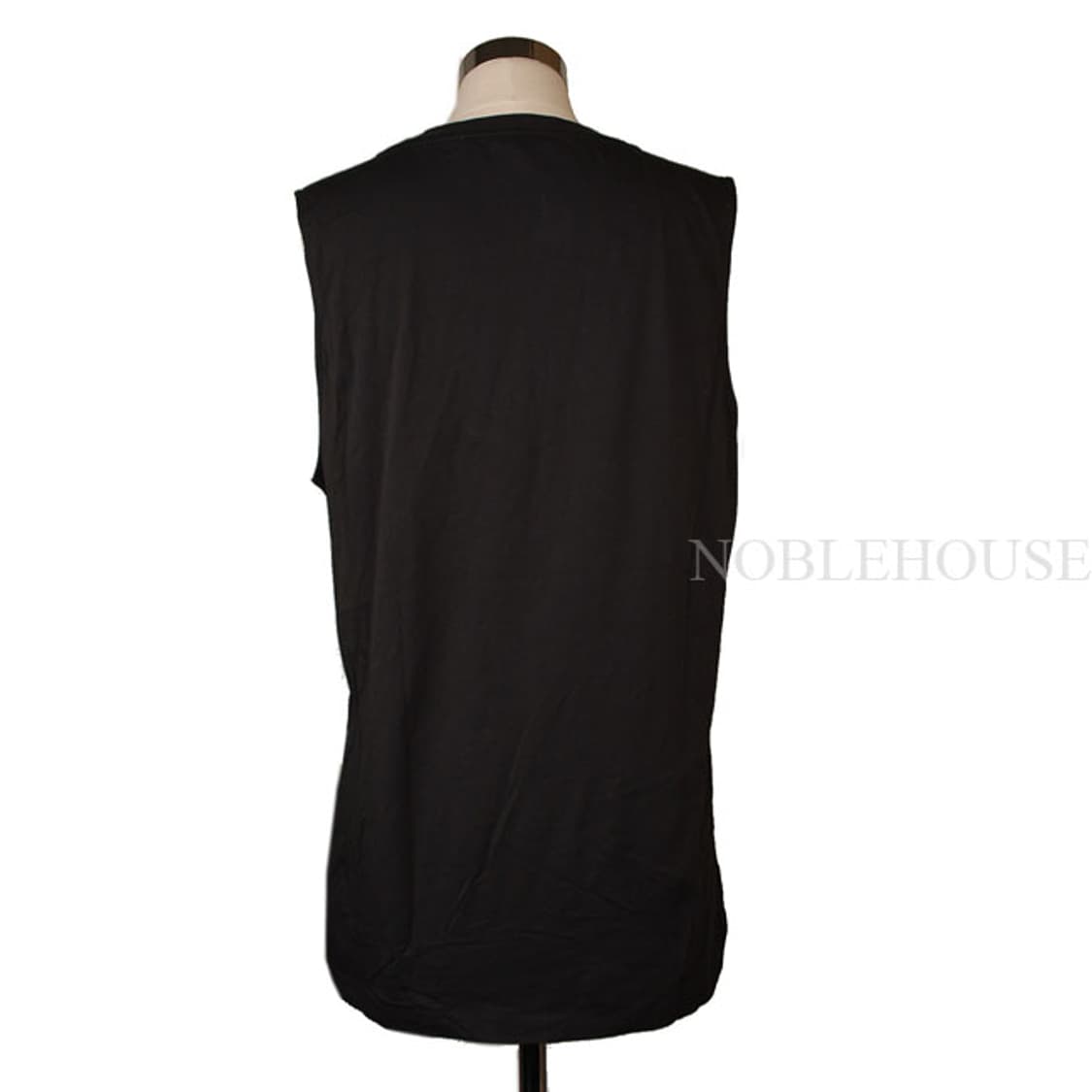 아크네 다크그린 레터링 프린팅 민소매 티셔츠(S) 상품이미지3