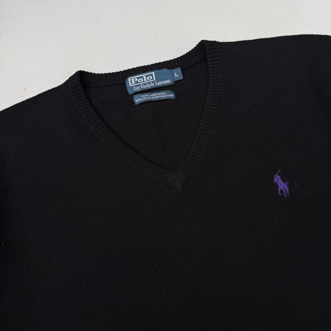 폴로 포니 램스울 브이넥 니트 상품이미지3