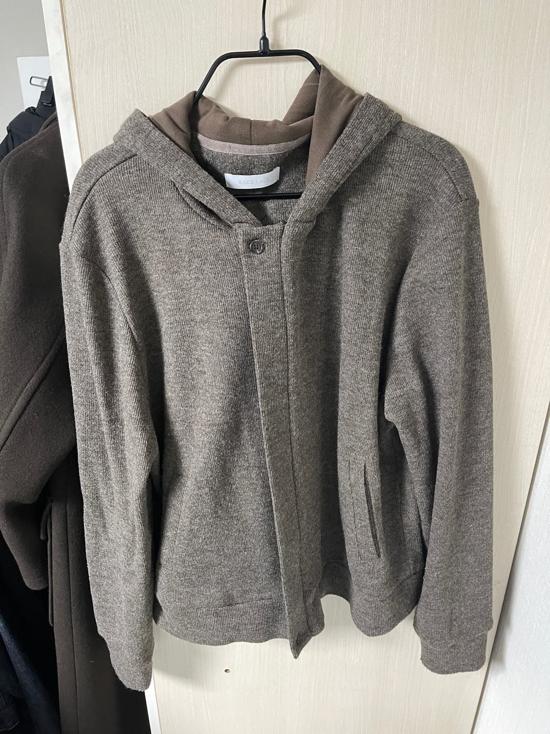 RAKE LACK Simp Hoodie Cardigan - Mocha M 상품이미지8