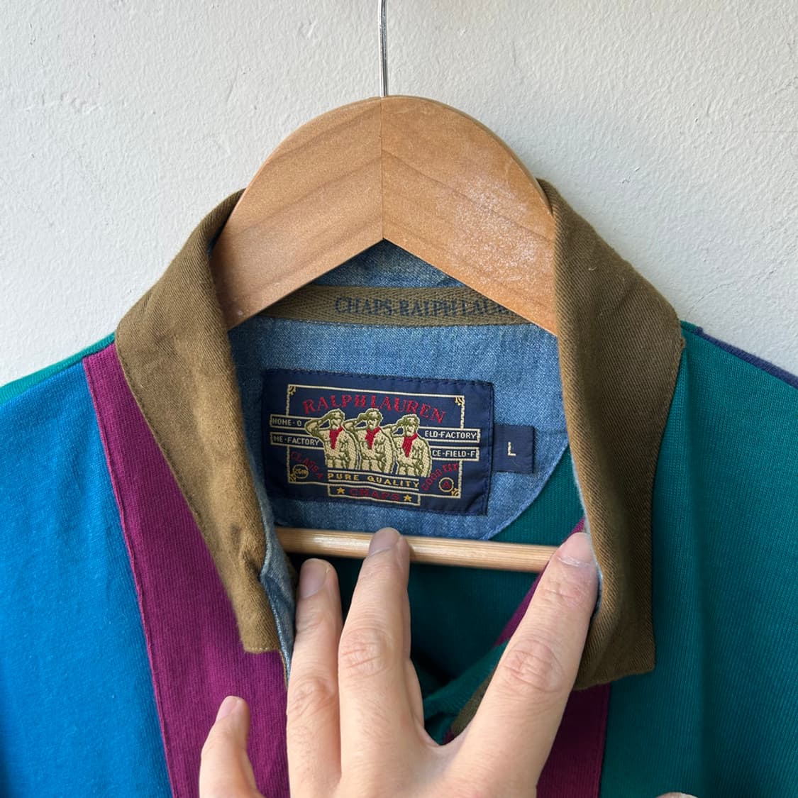 16301 - 챕스 랄프로렌 컬러 블록 럭비티 상품이미지3