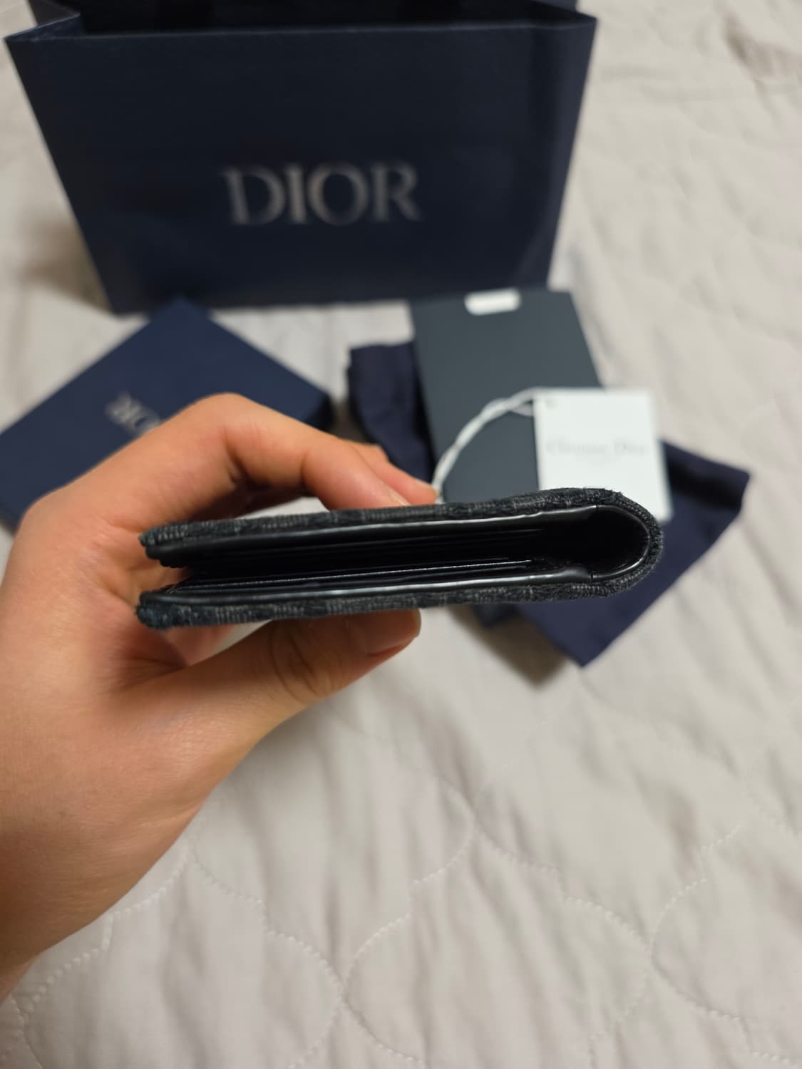 [풀구성]디올 오블리크 오거나이저형 카드지갑 블랙 상품이미지6