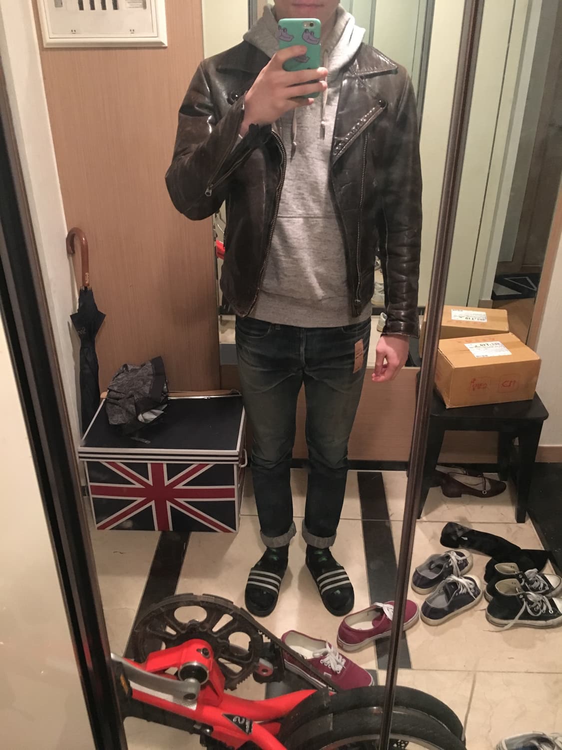 소가죽 라이더 자켓 상품이미지5